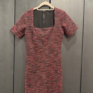 Ann Taylor Red and Black Dress